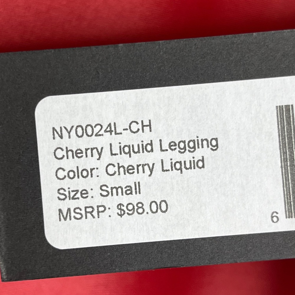 NWT Noli Cherry Liquid Leggings & Sports Bra Set Small Red - Picture 6 of 12